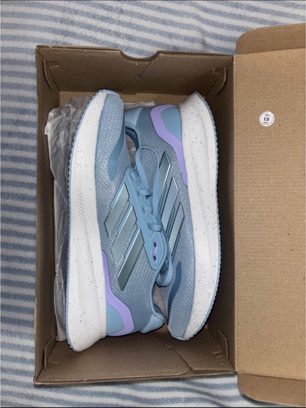 adidas Light Blue & Lavender Kids' Athletic Sneakers